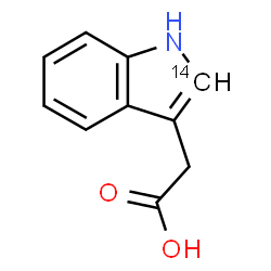 ChemSpider 2D Image | (2-~14~C)-1H-Indol-3-ylacetic acid | C914CH9NO2