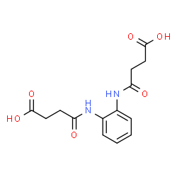 ChemSpider 2D Image | 4,4'-(1,2-Phenylenediimino)bis(4-oxobutanoic acid) | C14H16N2O6