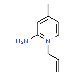ChemSpider 2D Image | 1-Allyl-2-amino-4-methylpyridinium | C9H13N2