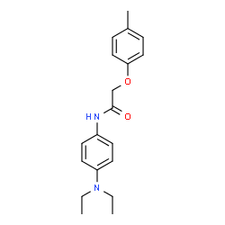 ChemSpider 2D Image | N-[4-(Diethylamino)phenyl]-2-(4-methylphenoxy)acetamide | C19H24N2O2