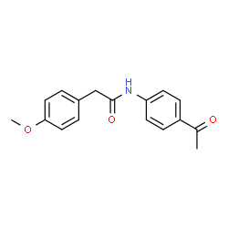 ChemSpider 2D Image | N-(4-Acetylphenyl)-2-(4-methoxyphenyl)acetamide | C17H17NO3
