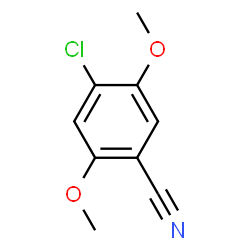 ChemSpider 2D Image | 4-CHLORO-2,5-DIMETHOXYBENZONITRILE | C9H8ClNO2
