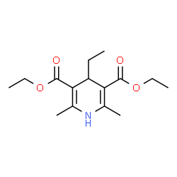 ChemSpider 2D Image | 3,5-dicarbethoxy-2,6-dimethyl-4-ethyl-1,4-dihydropyridine | C15H23NO4