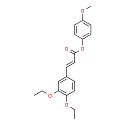 ChemSpider 2D Image | 4-Methoxyphenyl (2E)-3-(3,4-diethoxyphenyl)acrylate | C20H22O5