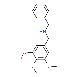 ChemSpider 2D Image | 1-Phenyl-N-(3,4,5-trimethoxybenzyl)methanamine | C17H21NO3