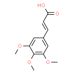 ChemSpider 2D Image | (E)-3,4,5-Trimethoxycinnamic acid | C12H14O5