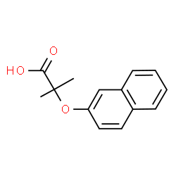 ChemSpider 2D Image | 2-Methyl-2-(2-naphthyloxy)propanoic acid | C14H14O3