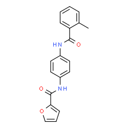 ChemSpider 2D Image | N-{4-[(2-Methylbenzoyl)amino]phenyl}-2-furamide | C19H16N2O3