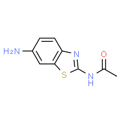ChemSpider 2D Image | N-(6-aminobenzo[d]thiazol-2-yl)acetamide | C9H9N3OS