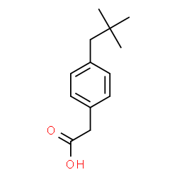 ChemSpider 2D Image | [4-(2,2-Dimethylpropyl)phenyl]acetic acid | C13H18O2