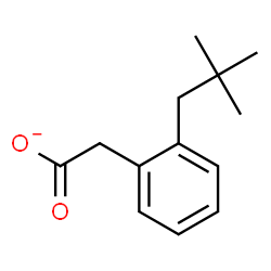 ChemSpider 2D Image | [2-(2,2-Dimethylpropyl)phenyl]acetate | C13H17O2