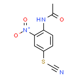 ChemSpider 2D Image | 4-Acetamido-3-nitrophenyl thiocyanate | C9H7N3O3S