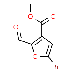 ChemSpider 2D Image | Methyl 5-bromo-2-formyl-3-furoate | C7H5BrO4