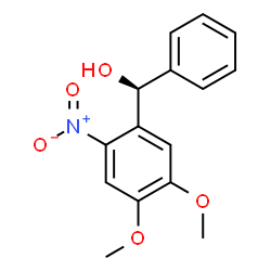 ChemSpider 2D Image | (S)-(4,5-Dimethoxy-2-nitrophenyl)(phenyl)methanol | C15H15NO5