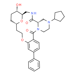 ChemSpider 2D Image | (1R,5S,21S,24S)-7-Cyclopentyl-24-hydroxy-15-phenyl-18,25-dioxa-3,7,10-triazatetracyclo[19.3.1.0~5,10~.0~12,17~]pentacosa-12,14,16-triene-4,11-dione | C31H39N3O5