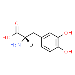 ChemSpider 2D Image | Deuterium-substituted L-DOPA | C9H10DNO4