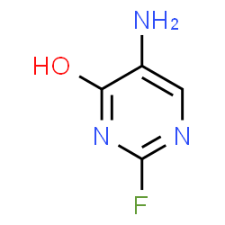 ChemSpider 2D Image | 5-Amino-2-fluoro-4-pyrimidinol | C4H4FN3O