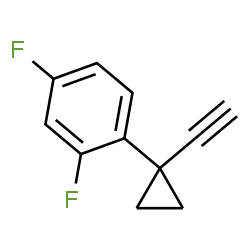 ChemSpider 2D Image | 1-(1-Ethynylcyclopropyl)-2,4-difluorobenzene | C11H8F2