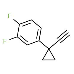 ChemSpider 2D Image | 4-(1-Ethynylcyclopropyl)-1,2-difluorobenzene | C11H8F2