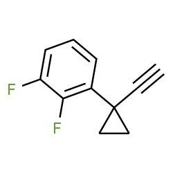 ChemSpider 2D Image | 1-(1-Ethynylcyclopropyl)-2,3-difluorobenzene | C11H8F2