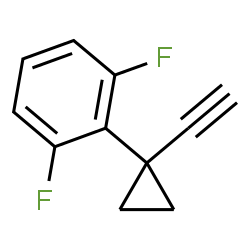 ChemSpider 2D Image | 2-(1-Ethynylcyclopropyl)-1,3-difluorobenzene | C11H8F2