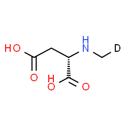 ChemSpider 2D Image | N-(~2~H_1_)Methyl-L-aspartic acid | C5H8DNO4