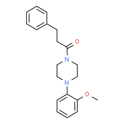 ChemSpider 2D Image | 1-[4-(2-Methoxyphenyl)-1-piperazinyl]-3-phenyl-1-propanone | C20H24N2O2