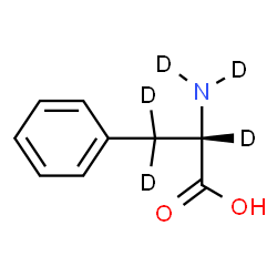 ChemSpider 2D Image | L-(N,N,alpha,beta,beta-~2~H_5_)Phenylalanine | C9H6D5NO2
