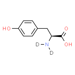 ChemSpider 2D Image | L-(N,N-~2~H_2_)Tyrosine | C9H9D2NO3