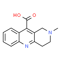 ChemSpider 2D Image | 2-methyl-1H,3H,4H-benzo[b]1,6-naphthyridine-10-carboxylic acid | C14H14N2O2