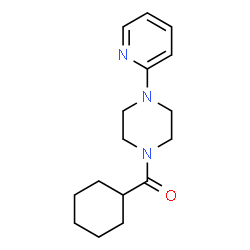 ChemSpider 2D Image | Cyclohexyl[4-(2-pyridinyl)-1-piperazinyl]methanone | C16H23N3O