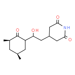 ChemSpider 2D Image | 4-{2-[(3R,5S)-3,5-Dimethyl-2-oxocyclohexyl]-2-hydroxyethyl}-2,6-piperidinedione | C15H23NO4