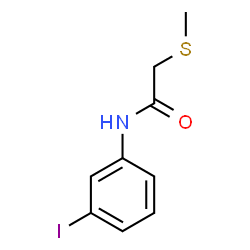 ChemSpider 2D Image | N-(3-Iodophenyl)-2-(methylsulfanyl)acetamide | C9H10INOS