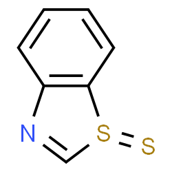 ChemSpider 2D Image | 1,3-Benzothiazole 1-sulfide | C7H5NS2