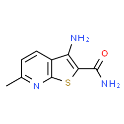 ChemSpider 2D Image | 3-Amino-6-methylthieno[2,3-b]pyridine-2-carboxamide | C9H9N3OS