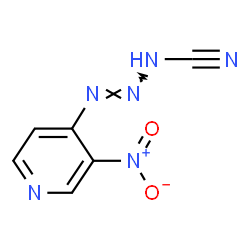 ChemSpider 2D Image | (2E)-3-(3-Nitro-4-pyridinyl)-2-triazene-1-carbonitrile | C6H4N6O2