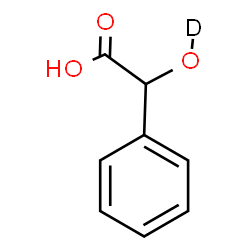 ChemSpider 2D Image | (~2~H)Hydroxy(phenyl)acetic acid | C8H7DO3