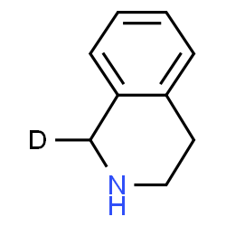 ChemSpider 2D Image | (1-~2~H_1_)-1,2,3,4-Tetrahydroisoquinoline | C9H10DN