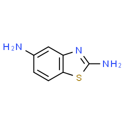 ChemSpider 2D Image | benzothiazole-2,5-diamine | C7H7N3S