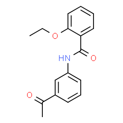 ChemSpider 2D Image | N-(3-Acetylphenyl)-2-ethoxybenzamide | C17H17NO3