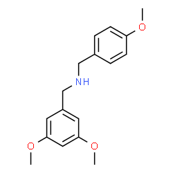ChemSpider 2D Image | (3,5-Dimethoxy-benzyl)-(4-methoxy-benzyl)-amine | C17H21NO3