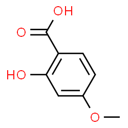 ChemSpider 2D Image | 4-Methoxysalicylic acid | C8H8O4