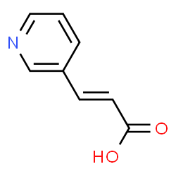 ChemSpider 2D Image | 3-Pyridineacrylic acid | C8H7NO2
