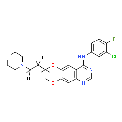 ChemSpider 2D Image | Gefitinib-d6 | C22H18D6ClFN4O3