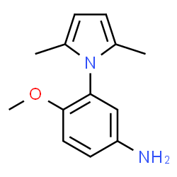 ChemSpider 2D Image | 3-(2,5-dimethylpyrrol-1-yl)-4-methoxyaniline | C13H16N2O