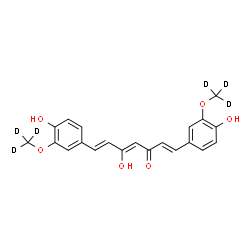 ChemSpider 2D Image | Curcumin-d6 | C21H14D6O6