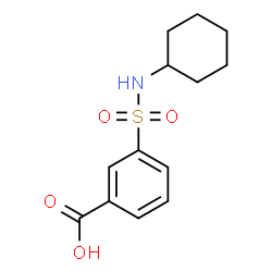 ChemSpider 2D Image | 3-(Cyclohexylsulfamoyl)benzoic acid | C13H17NO4S