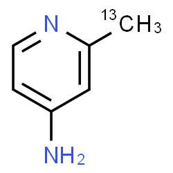 ChemSpider 2D Image | 2-(~13~C)Methyl-4-pyridinamine | C513CH8N2