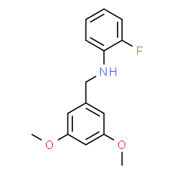 ChemSpider 2D Image | N-(3,5-Dimethoxybenzyl)-2-fluoroaniline | C15H16FNO2