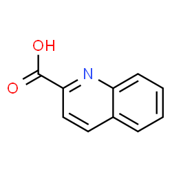 ChemSpider 2D Image | 2-Quinolinecarboxylic acid | C10H7NO2